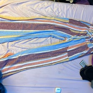 womens high rise lounge pants striped